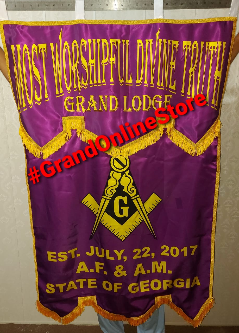 Masonic Banner, Digital Printed Banner Masonic Lodge banner