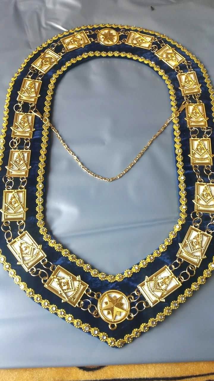 Masonic Past Master Chain Collar Masonic Regalia Collar Masonic Chain Collar