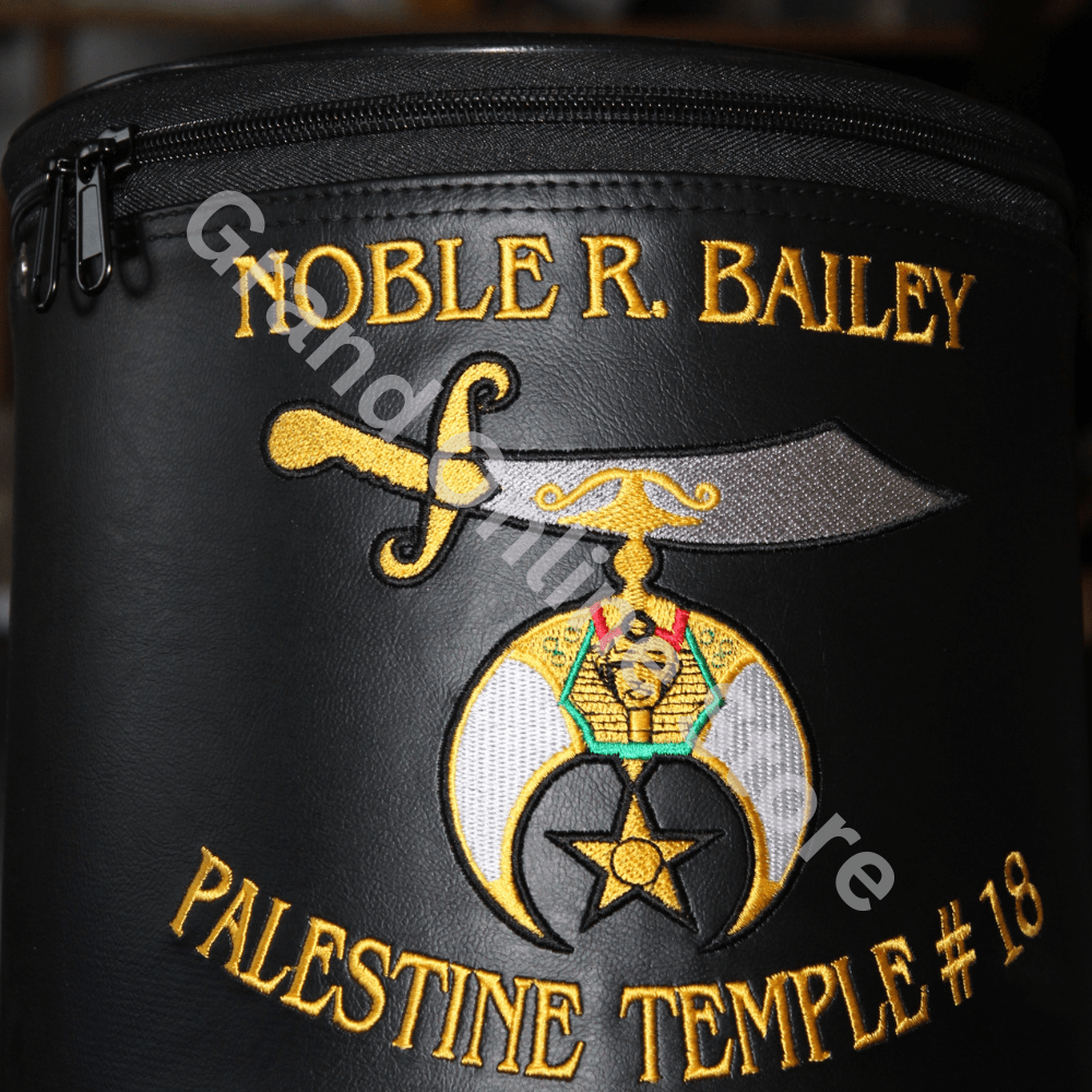 Shriner Fez Case Fez Hat Protection Fraternal Regalia Case Personalized Fez Case Custom Embroidered Fez Temple Name Fez Case Shrine Hat Case Masonic Fez Protection Fraternal Hat Storage Shriner Regalia Shriner Fez Case: Protect and Personalize Your Fraternal Fez Hat