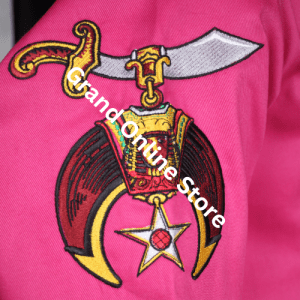 Shriner walking shirt with embroidery Shriner walking shirt with pockets Custom Shriner walking shirt with dickey Dickey style Shriner walking shirts Embroidered Shriner casual shirt