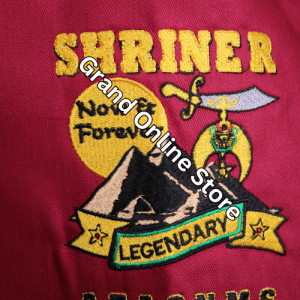 Shriner shirt with embroidery Shriner walking shirt with pockets Custom Shriner walking shirt with dickey Dickey style Shriner walking shirts Embroidered Shriner casual shirt
