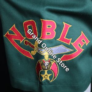 Shriner shirt with embroidery Shriner walking shirt with pockets Custom Shriner walking shirt with dickey Dickey style Shriner walking shirts Embroidered Shriner casual shirt