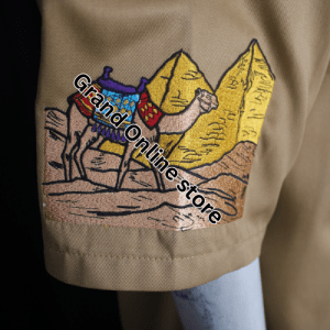 Shriner shirt with embroidery Shriner walking shirt with pockets Custom Shriner walking shirt with dickey Dickey style Shriner walking shirts Embroidered Shriner casual shirt