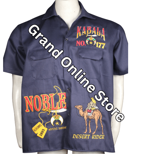 Shriner walking shirt in half-sleeve design for fraternity members High-quality Shriner Dickies shirt for nobles