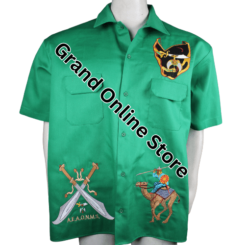 Shriner walking shirt in half-sleeve design for fraternity members High-quality Shriner Dickies shirt for nobles