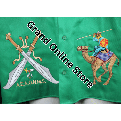 Shriner walking shirt in half-sleeve design for fraternity members High-quality Shriner Dickies shirt for nobles