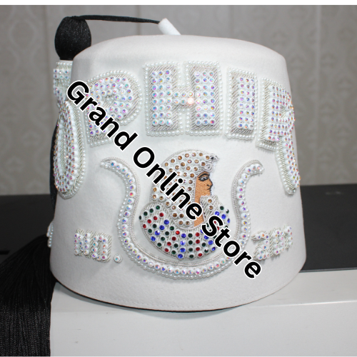 Handcrafted DOI Court Fez Hat | Perfect for Ceremonies Premium Daughters of Isis Court Fez Hat with Tassel