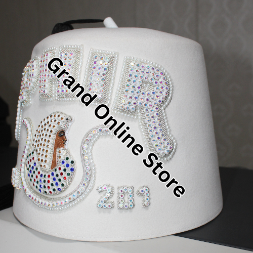 Handcrafted DOI Court Fez Hat | Perfect for Ceremonies Premium Daughters of Isis Court Fez Hat with Tassel