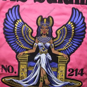 AS SALAM Court Custom Embroidered DOI Shirt | Pink Dickey Shirt for Daughters of Isis – Elegant Personalized Fraternal Apparel 5 IMG 9439