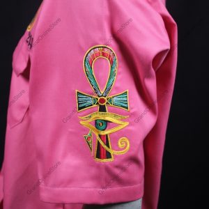 AS SALAM Court Custom Embroidered DOI Shirt | Pink Dickey Shirt for Daughters of Isis – Elegant Personalized Fraternal Apparel 4 IMG 9443