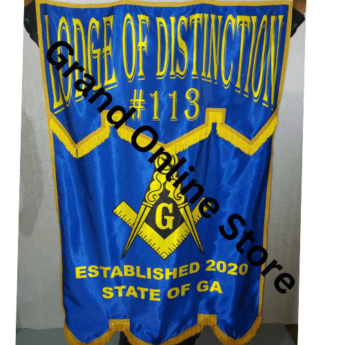 Lodge Of Distinction Sublimation Banner High Quality Masonic Lodge Banners