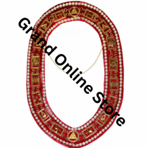 Elegant Royal Arch chain collar featuring traditional Masonic symbols and intricate designs