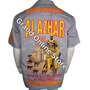 Custom embroidered Shriner walking shirt personalized for Nobles