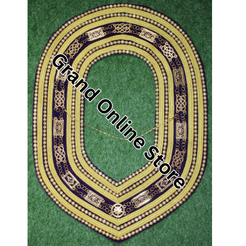 Stylish Masonic chain collar with custom emblem High-quality Masonic chain collar for Freemasons