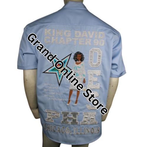 Order Of the Eastern Star Walking Shirt Glitter Embroidered  Design Shirts for Sisters