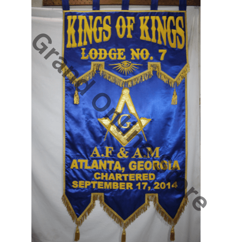 Kings Of Kings Banners High Quality Hand Embroiders Bullion wire Masonic Banners