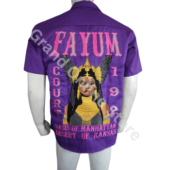 Fayum Court Walking Shirts Daughter of Imperial Custom Embroidered Button Up Shirts