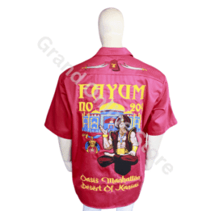 Fayum Temple Shriner Walking Shirts Customized Embroidery Designs Half sleeve Shriner Shirts