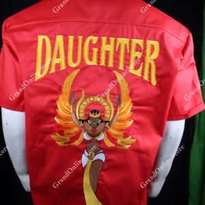 Custom DOI walking shirt with personalized court embroidery