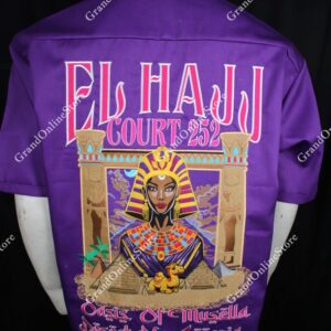 EL HAJJ Court embroidered twill DOI walking shirt for women