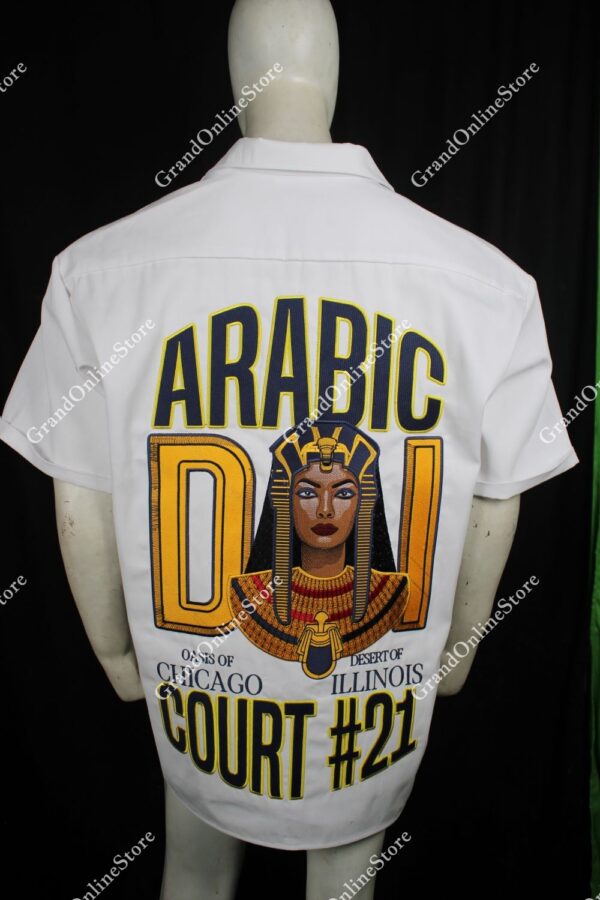 Walking Shirt in Arabic Court Style – Custom Embroidered DOI Walking Shirt for a Premium Walking Shirt DOI Look.