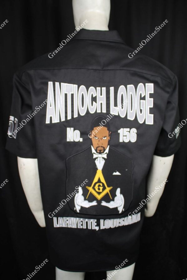 Walking Shirt with Custom Embroidery – Antioch Lodge Style | Premium Masonic Walking Shirt | Walking Shirt Masonic Apparel