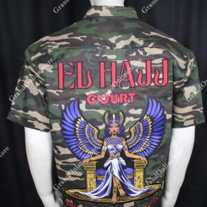 DOI member shirt with custom full back embroidery