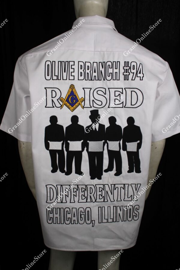 Walking Shirt for Olive Branch Lodge – Custom Embroidered Masonic Walking Shirt at Cheap Rates | Walking Shirt Masonic