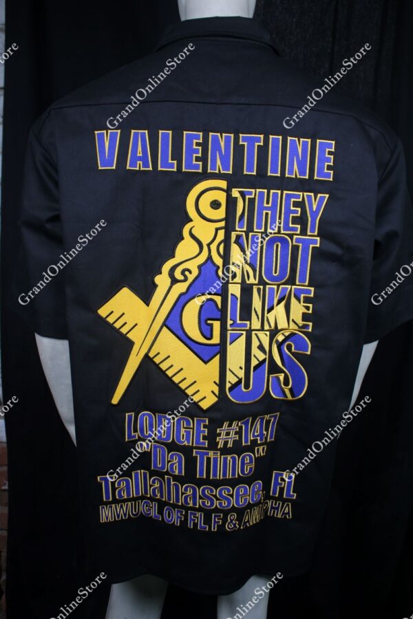 Premium Walking Shirt for Valentine Lodge – Custom Embroidered Masonic Walking Shirt at Unbeatable Prices | Stylish Walking Shirt Masonic