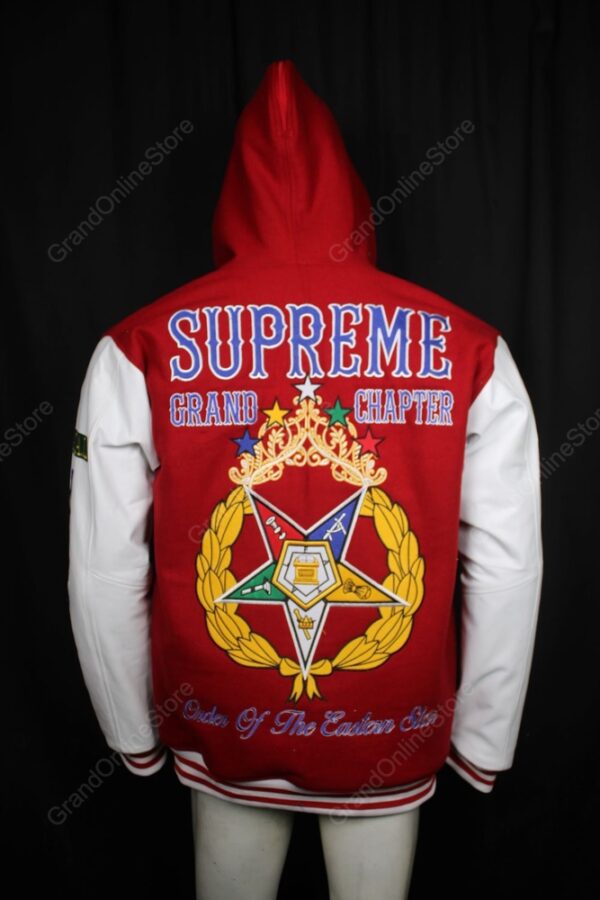 Embroidered Supreme Grand Chapter OES Varsity Jacket,  Sister Keeper Varsity Jacket | Affordable Embroidered Varsity Jacket for Sister