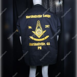 Custom Masonic walking shirt with personalized lodge embroidery