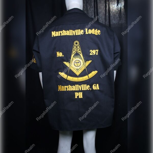 Custom Masonic walking shirt with personalized lodge embroidery