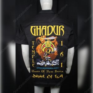 Custom Ghadur Temple Shriner Walking Shirt with Premium Embroidery