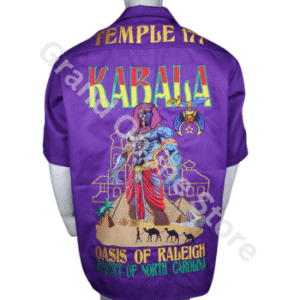 KABALA Temple Shriner Shirt with Customized Embroidery Design