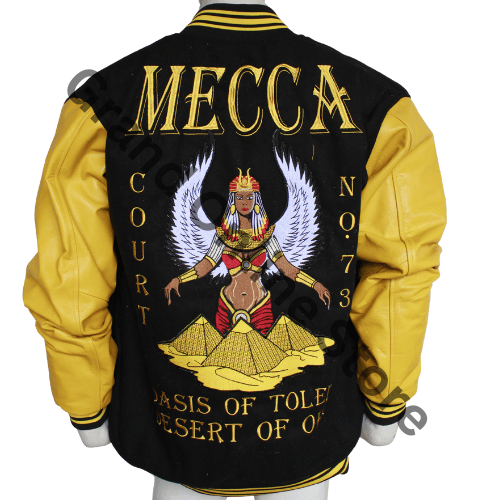 Mecca Court DOI Embroidered Varsity Jackets for women