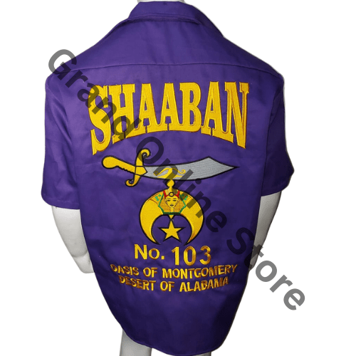 Shaaban Temple Shriner Walking Shirts Customized Shriner Outfit For Men