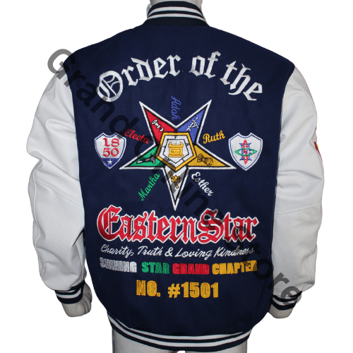 OES Embroidered Varsity Jackets Customized with your Chapter Name